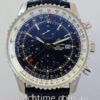 DSC06921 BREITLING NAVITIMER CHRONOGRAPH GMT 46 Blue Dial A24322