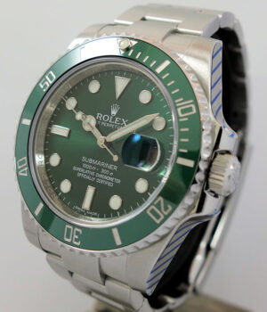 Rolex Submariner 116610LV  GREEN HULK  Rolex Service.