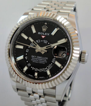 Rolex Sky-Dweller 326934 Steel  Black dial Box   Card 2022