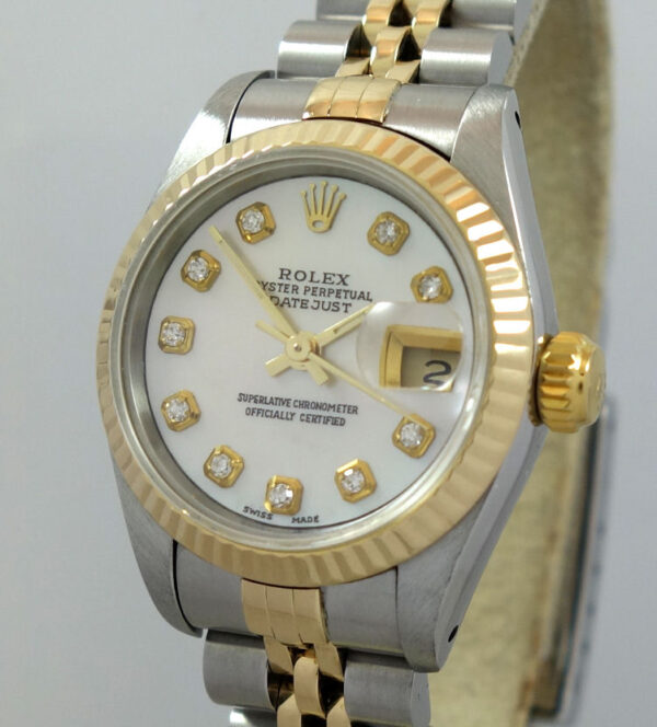 Rolex Ladies Oyster 18k & Steel 69173