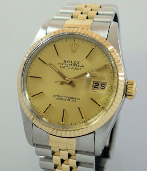 Rolex Datejust 18k Gold   Steel  16013 c1985