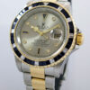 Rolex Submariner 18k & Steel 16613 Silver Factory Serti-dial Box & Papers