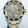 Rolex Submariner 18k & Steel 16613 Silver Factory Serti-dial Box & Papers