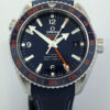 Omega Seamaster Planet Ocean 600M Co-Axial GMT 232.32.44.22.03.001 Blue dial "UNUSED"