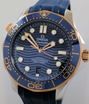 Omega Seamaster Diver 300M 42mm 210 22 42 20 03 002 18k   Steel  Blue dial  UNUSED 