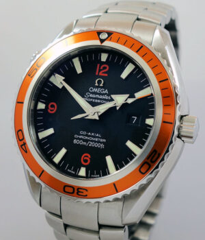Omega Seamaster Planet Ocean 45 5mm  Orange bezel  232 30 46 21 01 002