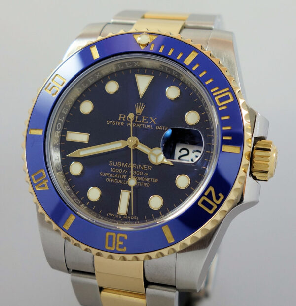 Rolex Submariner 18k & Steel, Blue-Sunburst dial 116613LB July 2018