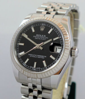 Rolex Datejust 31mm Steel, Black Dial 178274 Box & Card Feb 2015
