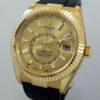 DSC08977 Rolex Sky-Dweller Yellow Gold Oysterflex 326238 Box & Card. Aug 2021