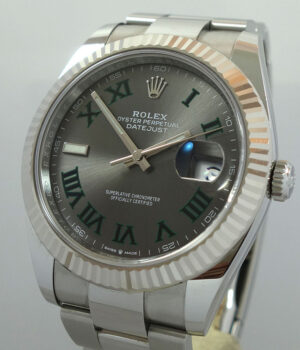 Rolex Datejust 41 Wimbledon dial  126334 White-Gold bezel  2022 Box   Card