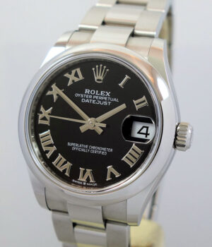 Rolex Datejust 31mm Black Roman Dial 278240