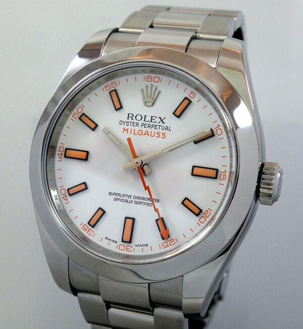 Rolex Milgauss 116400 "Rare White Dial" Warranty Card Dated 2010