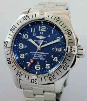 Breitling SuperOcean Steel, Blue-dial A17360