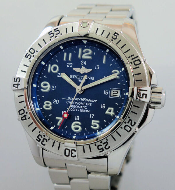 Breitling SuperOcean Steel, Blue-dial A17360