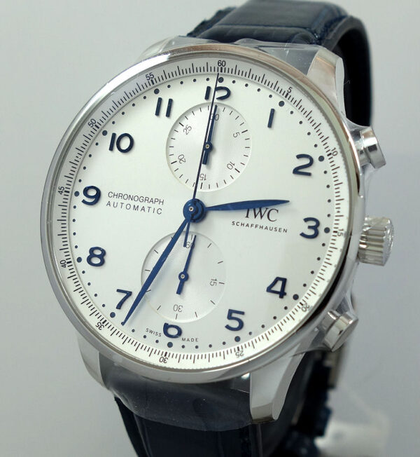 IWC Portugieser Chronograph  IW371605 41mm Blue Numerals  *UNUSED* Box & Card