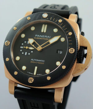 Panerai Submersible Goldtech OroCarbo 44mm Automatic Pam1070 Box & Card