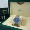 DSC09877 Rolex Datejust II Blue Roman dial, White-Gold bezel 116334 Box & Card