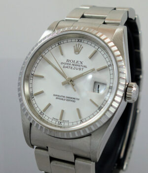 Rolex Datejust 36mm Steel  White dial  16220