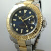 Rolex Yacht-Master 18k Gold & Steel BLUE DIAL 16623 Box & Papers