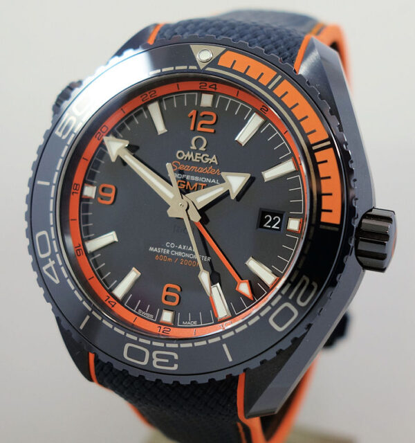 Omega Planet Ocean BIG BLUE 45.5mm GMT Diver Blue Ceramic  215.92.46.22.03.001