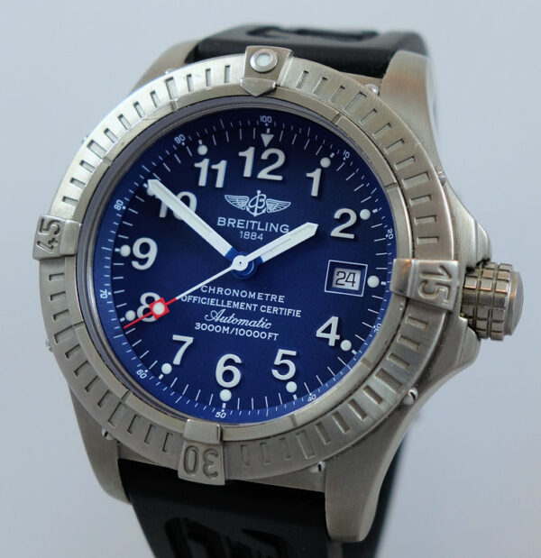 Breitling Avenger Seawolf E17370 Blue-dial B&P 2005