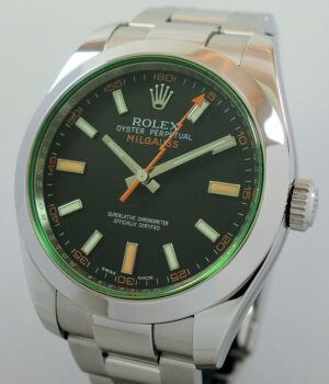 Rolex Milgauss  Green  116400GV Sept 2013 with Card