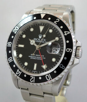 ROLEX GMT MASTER I  16700 Box   Papers 1998 One owner 