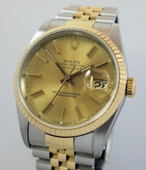 Rolex Datejust 18k   Steel  16233 Box   Papers