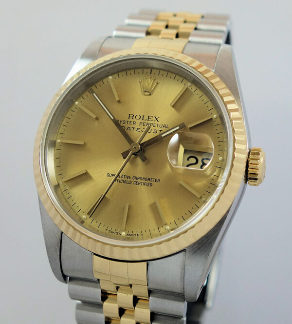 Rolex Datejust 18k & Steel  16233 Box & Papers