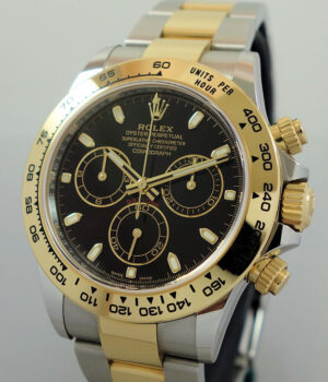 Rolex Daytona 18k & Steel, Black Dial 116503 Box & Card 2022