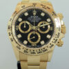 DSC02337 Rolex Daytona 18k Yellow Gold Black Diamond Dial 116508 2022 *UNUSED*