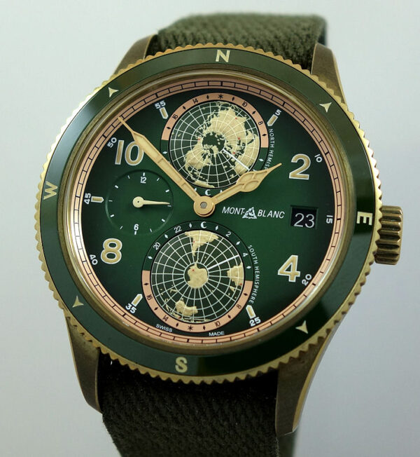 Montblanc 1858 Geosphere Bronze Ltd. Edn. Green Dial 119909