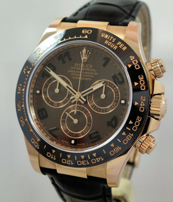 Rolex EVEROSE Daytona 116515LN Chocolate Arabic Dial May 2017 Box & Card