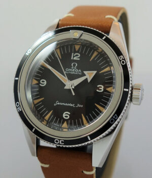 OMEGA SEAMASTER 300 1957 Trilogy 39mm Steel Bracelet Ltd Edition Box   Card