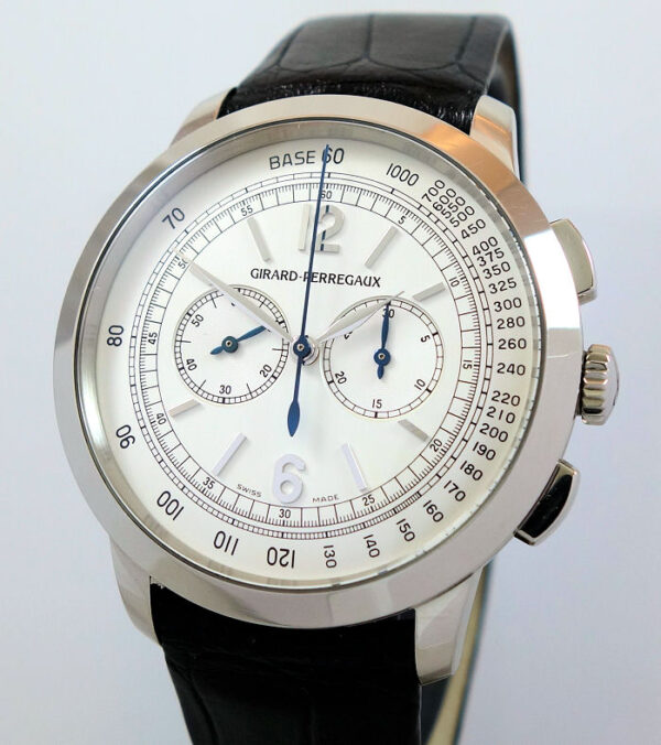 Girard-Perregaux 1966 Chronograph 18k White Gold, Silver Dial ref 49539