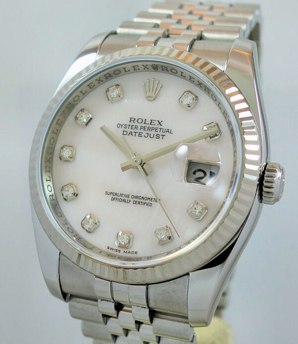 Rolex Datejust 36mm Mother-of-Pearl Diamond dial  116234
