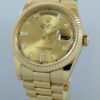 Rolex Day-Date 36 Yellow-Gold 128238 DIAMOND Dial Box & Card *As New*