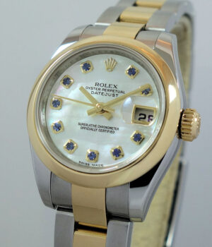 Rolex Lady Datejust Mother-of-Pearl Sapphire dial 179163