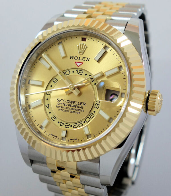 Rolex Sky-Dweller 18k & Steel Jubilee Bracelet 326933 Box & Card 2022 *UNUSED*