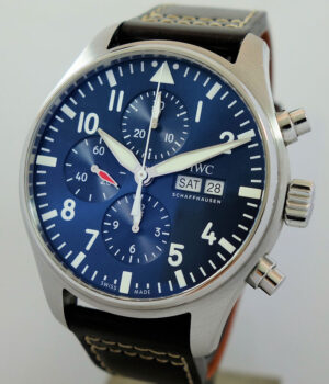 IWC "Le PETIT PRINCE" Pilot Chronograph IW377714  B&P 2019