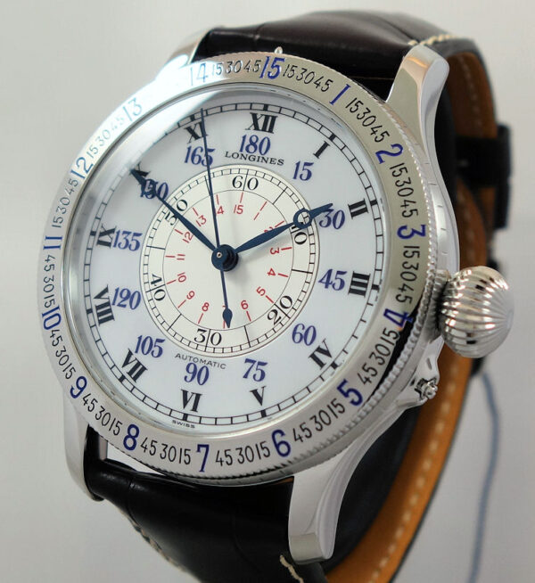 LONGINES LINDBERGH HOUR ANGLE  L2.678.4.11.0 Steel 47.5mm