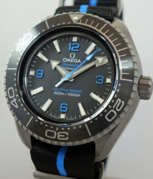 Omega Seamaster ULTRA DEEP 6000M 45mm Titanium on NATO  215 92 46 21 01 001   AS NEW 