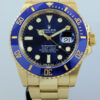 Rolex Submariner Yellow-Gold 41mm Blue-dial 126618LB  Box & Card 2021