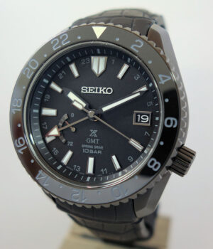 SEIKO PROSPEX     LX GMT Black Titanium Spring Drive SNR035J1 2019  AS NEW 