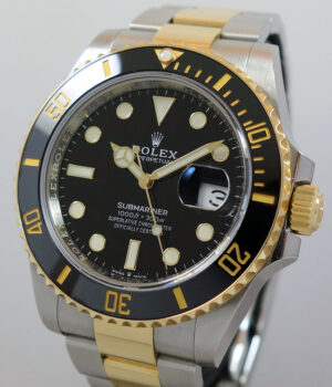 Rolex Submariner Gold   Steel 126613LN 41mm 2023 Box   Card