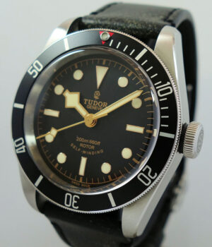 Tudor  BLACK BAY "Smiley" Black-Bezel & Strap 79220N