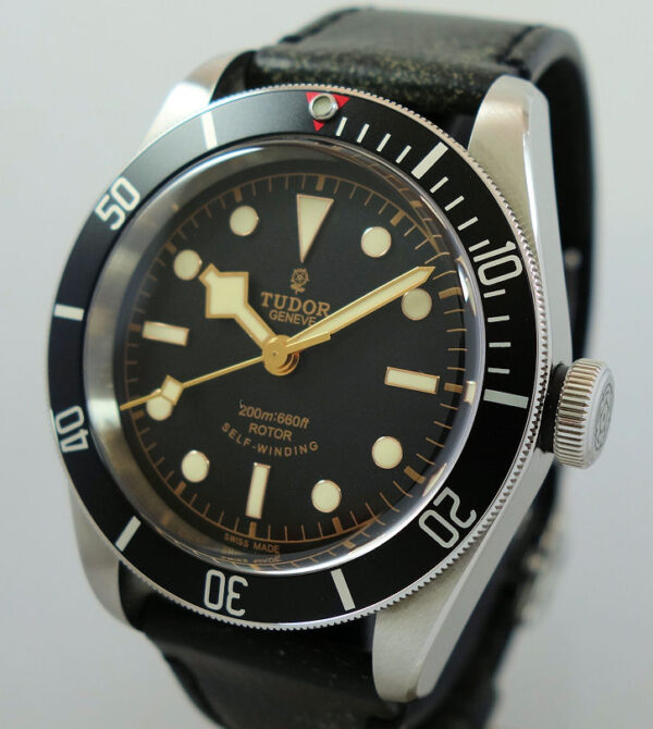 Tudor  BLACK BAY "Smiley" Black-Bezel & Strap 79220N