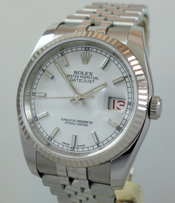 Rolex Datejust 36mm White dial  116234  Box & Card