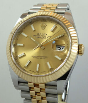 Rolex Datejust 41mm 18k   Steel 126333 Jubilee bracelet  Fluted bezel Box   Card