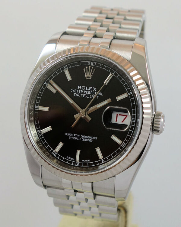 Rolex Datejust 36 Stainless-steel, Black dial 116234